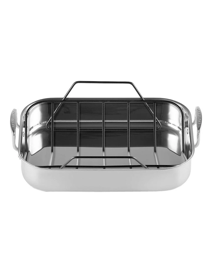 Roaster With Rack 35cm in Silver image 1