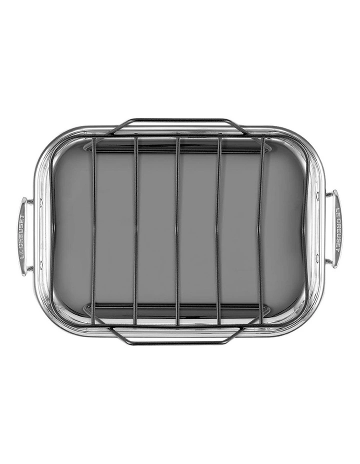 Roaster With Rack 35cm in Silver image 2