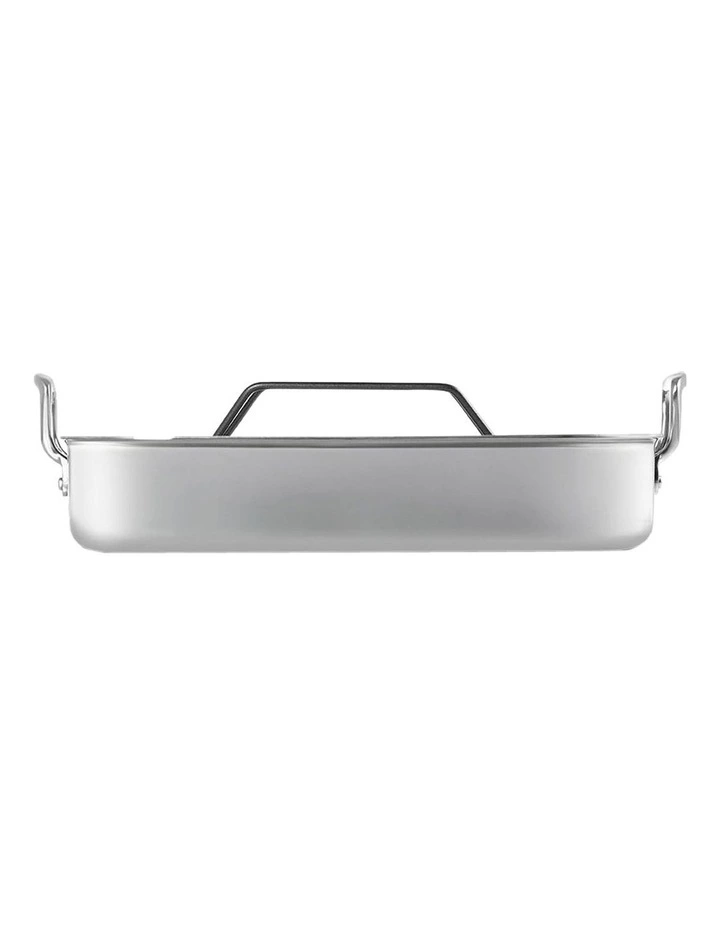 Roaster With Rack 35cm in Silver image 3