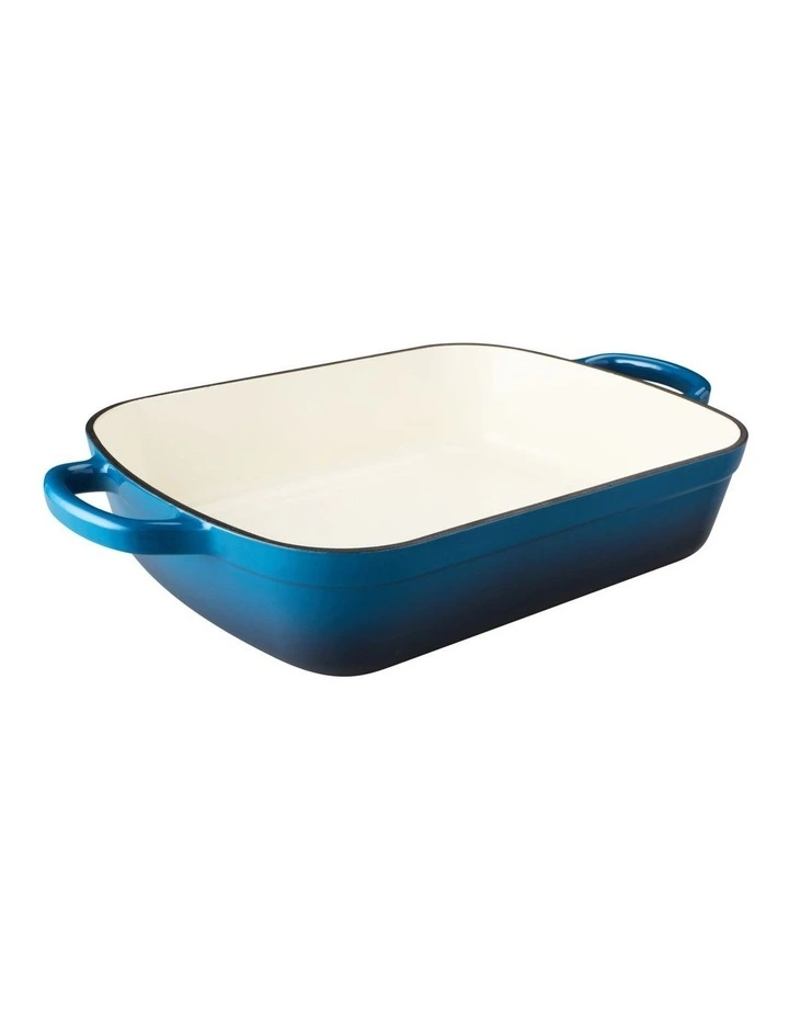 Cast Iron Roaster 34x26cm/5L in Midnight Blue image 2
