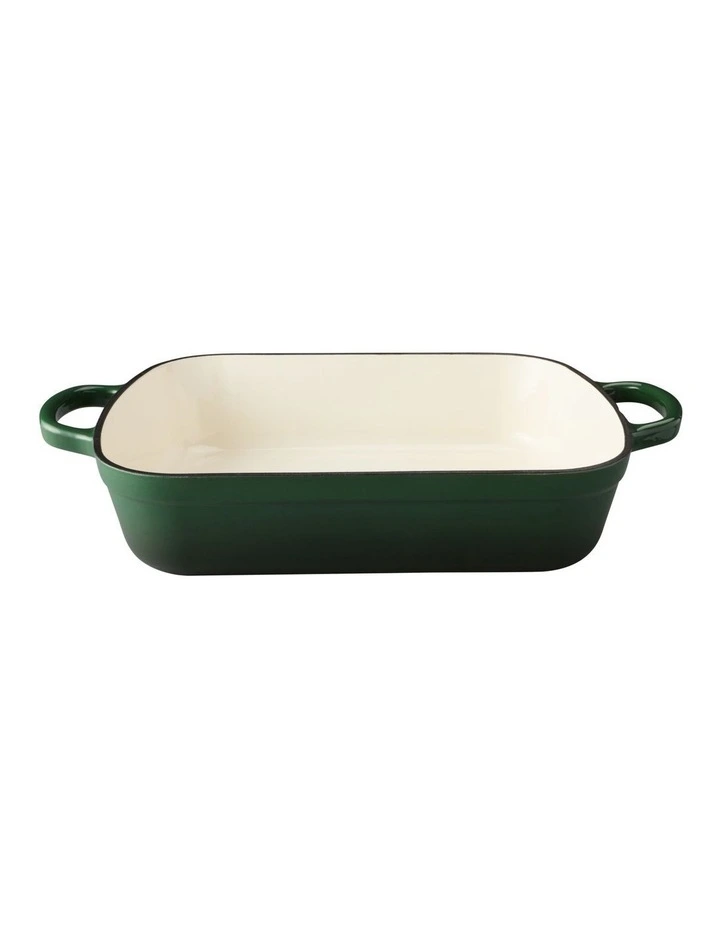 Cast Iron Roaster 34x26cm/5L in English Racing Green image 1