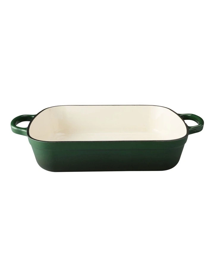 Cast Iron Roaster 34x26cm/5L in English Racing Green image 1