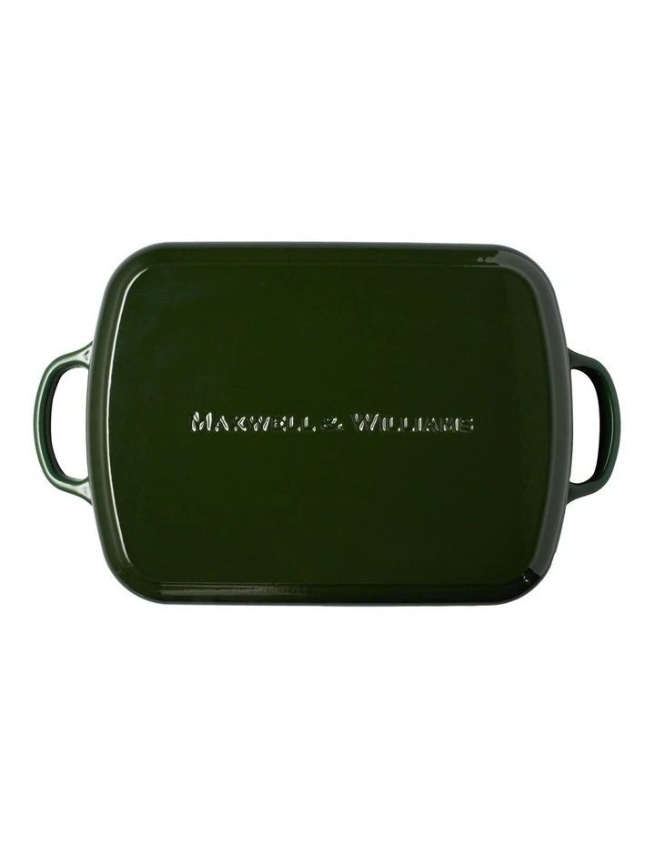 Cast Iron Roaster 34x26cm/5L in English Racing Green image 3