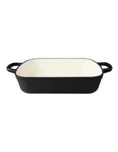 Cast Iron Roaster 3L in Black