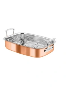 Escoffier Induction Roasting Pan with Rack 35x26cm