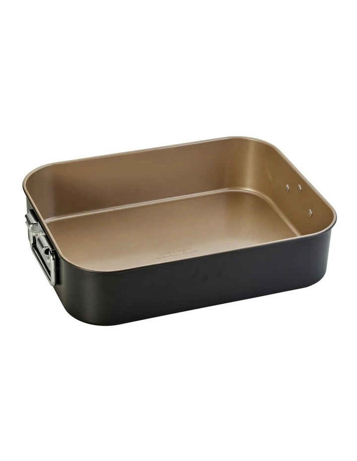 Ceramabake 40cm x 30.5cm x 9.5cm Heavy Duty Roaster with Rack image 3