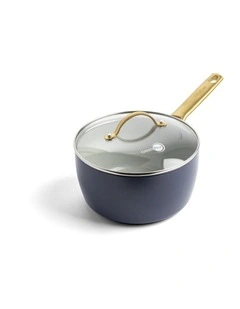 Padova Saucepan with lid 18cm/2L PFAS-free ceramic non-stick in Dark Blue