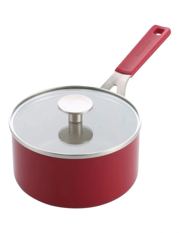 KitchenAid Aluminium Covered Saucepan 16cm / 1.57L Empire Red image 1