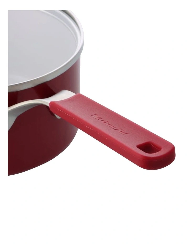 KitchenAid Aluminium Covered Saucepan 16cm / 1.57L Empire Red image 3