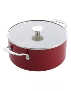 KitchenAid Aluminium Covered Casserole 24cm / 4.91L Empire Red