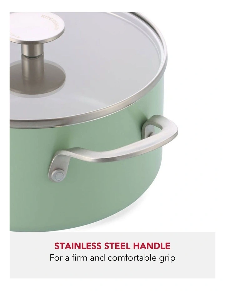 KitchenAid Aluminium Covered Casserole 24cm / 4.91L Pistacho image 2