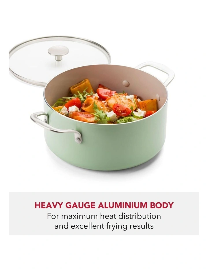 KitchenAid Aluminium Covered Casserole 24cm / 4.91L Pistacho image 3