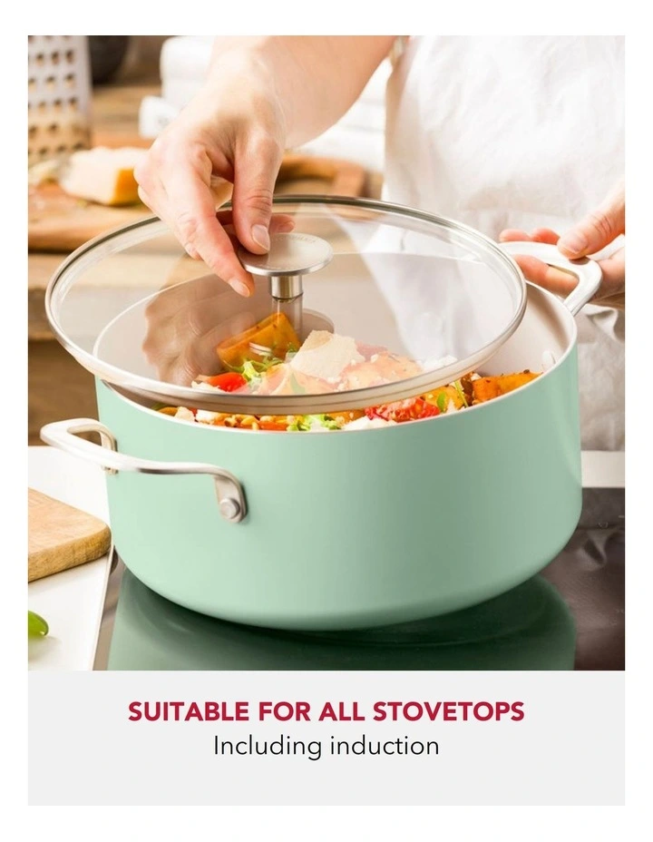 KitchenAid Aluminium Covered Casserole 24cm / 4.91L Pistacho image 4