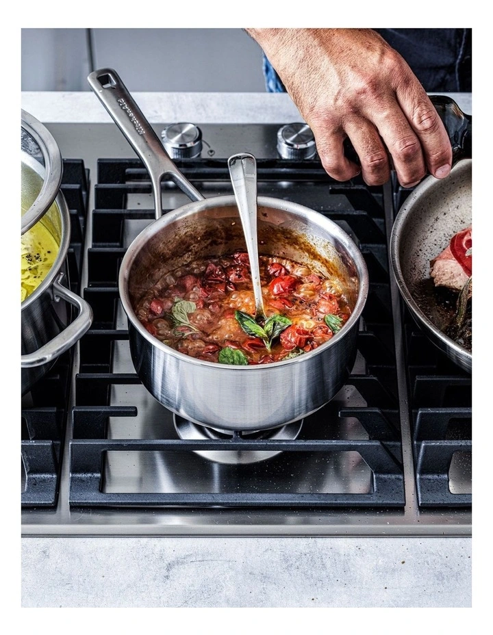 Triply Stainless Steel Saucepan 18cm/2.13L PFAS-free in Silver image 2