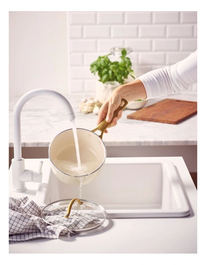 Padova Saucepan 18cm/2.01L Cream PFAS-free ceramic non-stick image 5