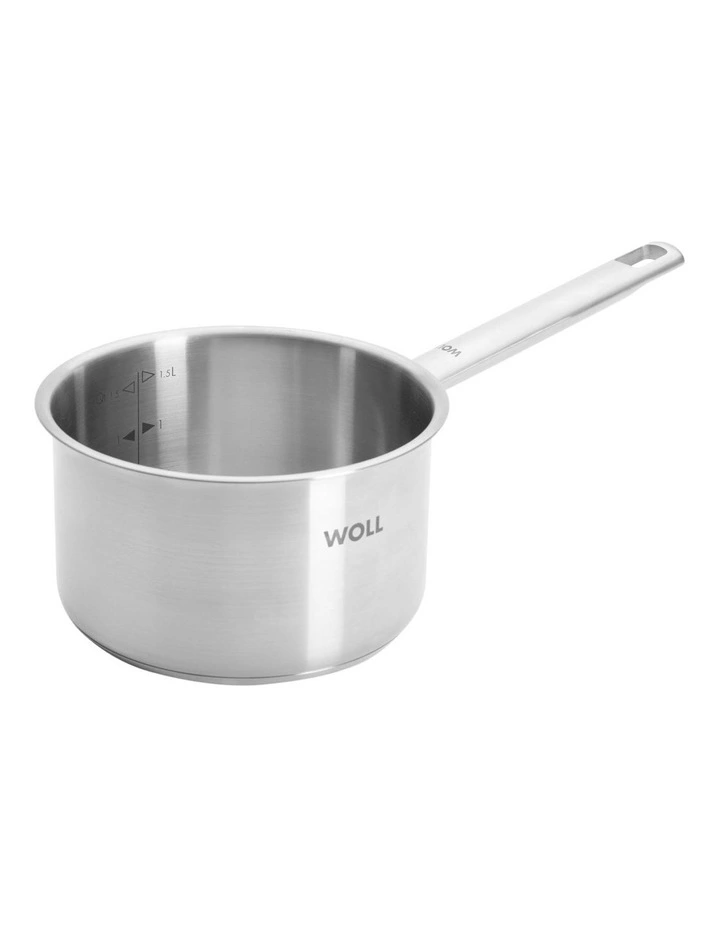 Steel Saucepan With Lid Gift Boxed 16cm/1.8L in Stainless Steel image 2