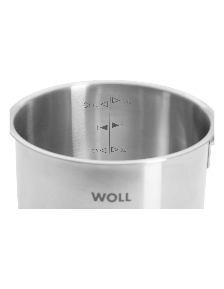 Steel Saucepan With Lid Gift Boxed 16cm/1.8L in Stainless Steel image 3