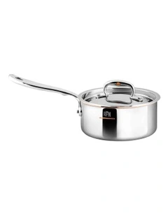 Con Cuore Stainless Steel Induction Covered Saucepan 18cm/1.9L in Silver