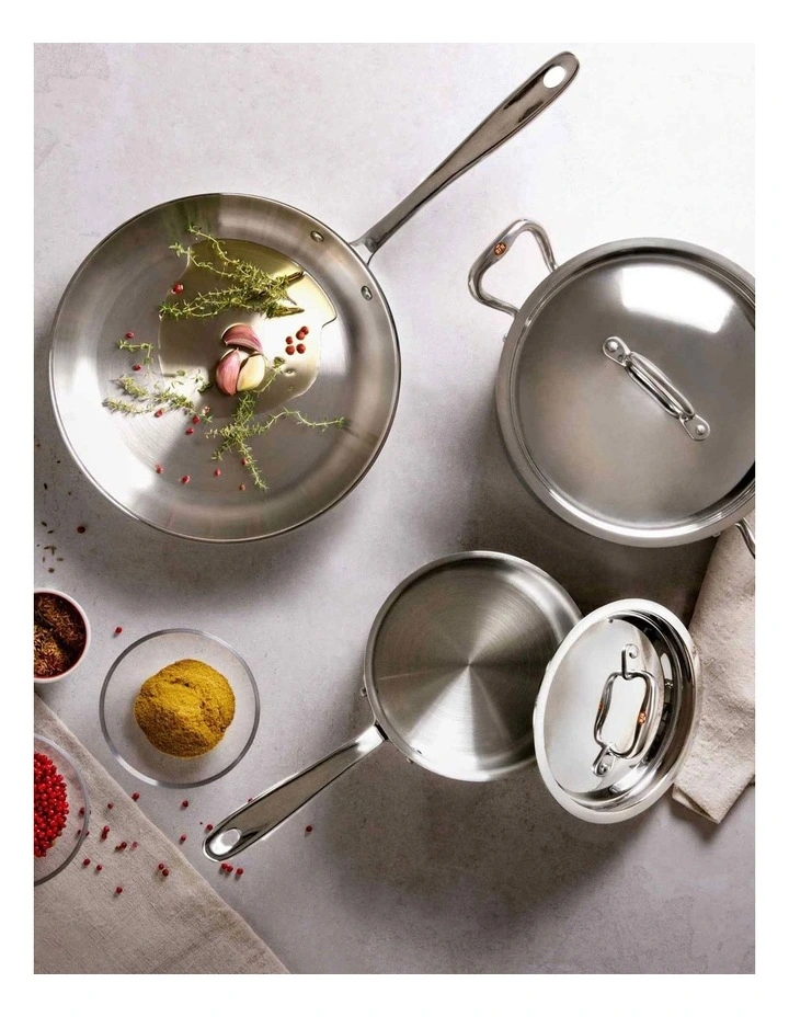 Con Cuore Stainless Steel Induction Covered Saucepan 18cm/1.9L in Silver image 2