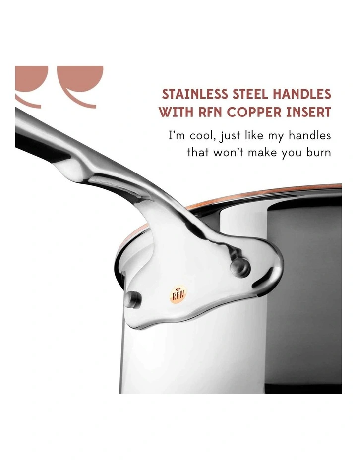 Con Cuore Stainless Steel Induction Covered Saucepan 18cm/1.9L in Silver image 6