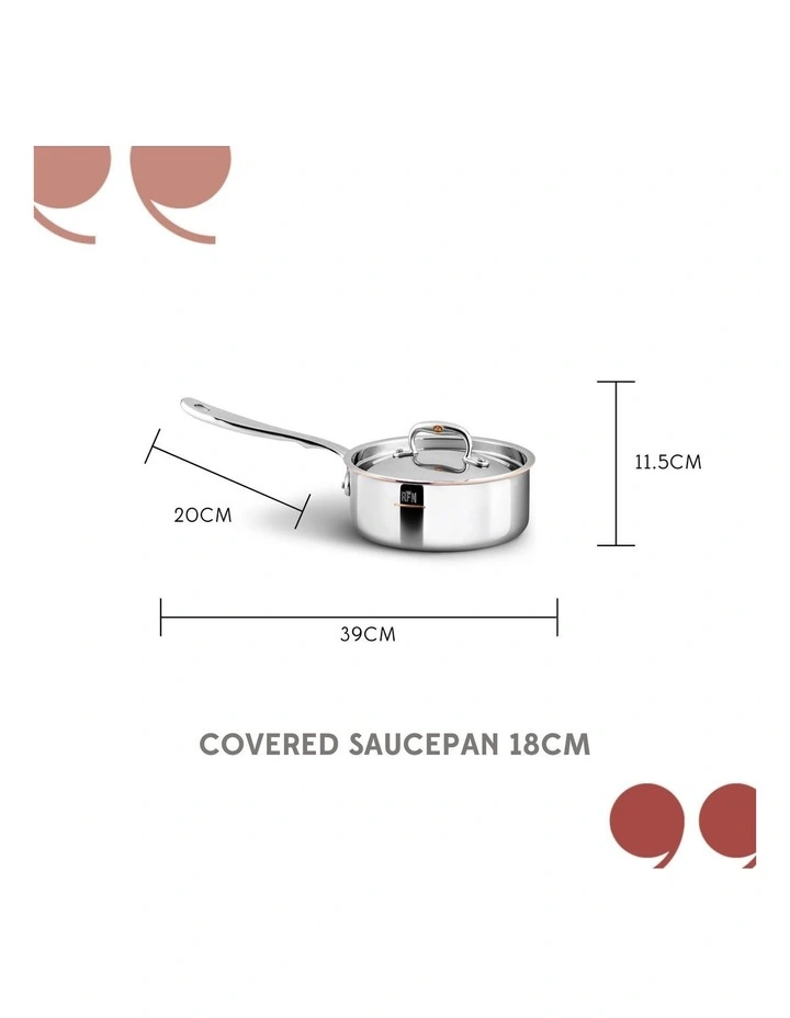 Con Cuore Stainless Steel Induction Covered Saucepan 18cm/1.9L in Silver image 7