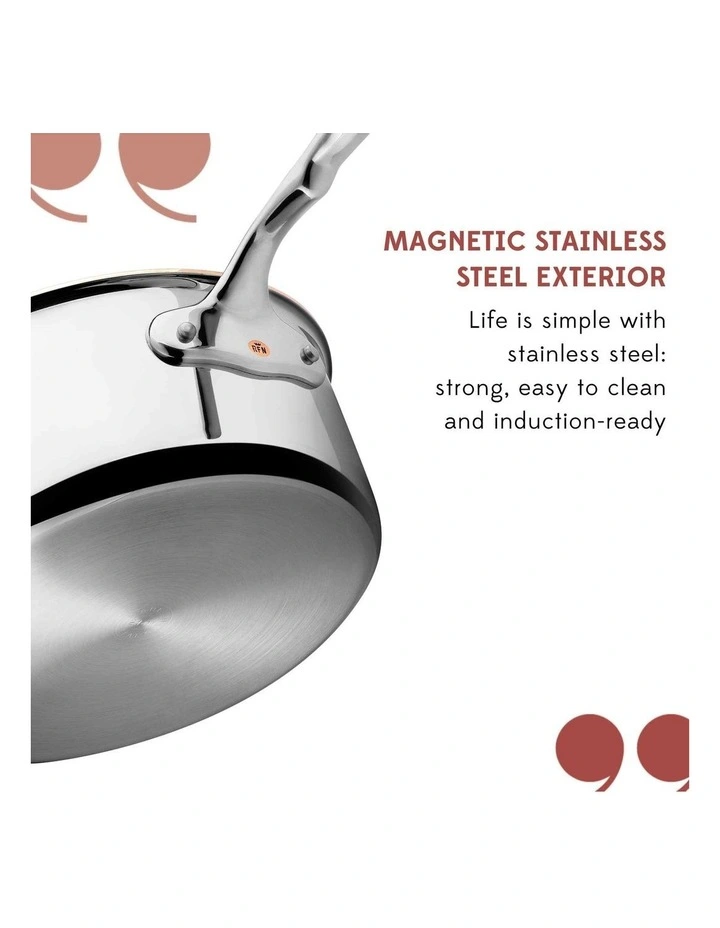 Con Cuore Stainless Steel Induction Covered Saucepan 20cm/2.8L in Silver image 6