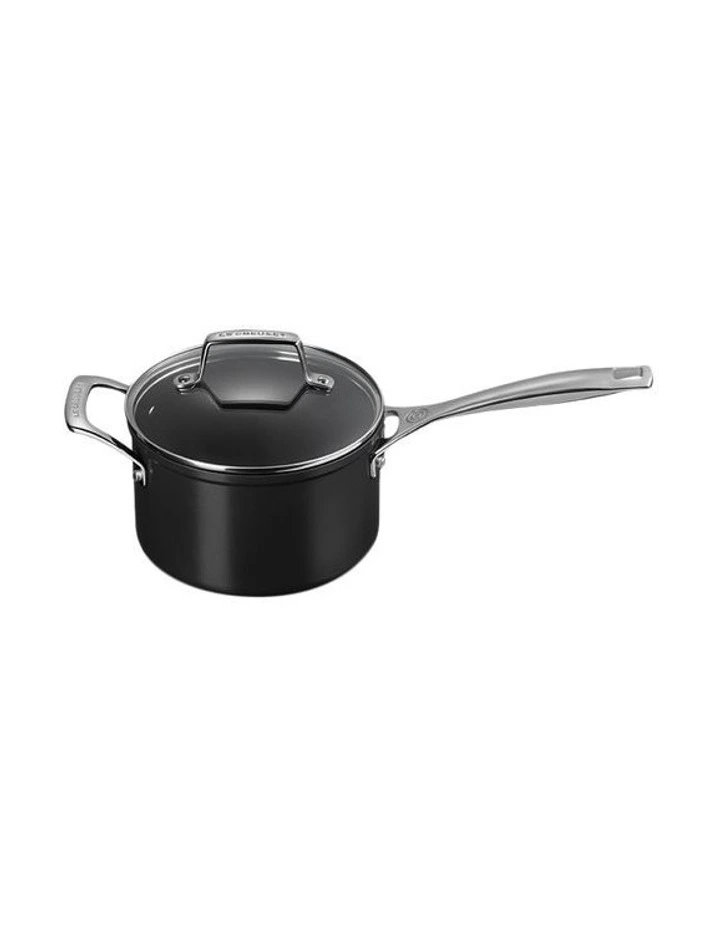 Non-Stick Ceramic Saucepan With Lid Lid 16cm in Black image 2