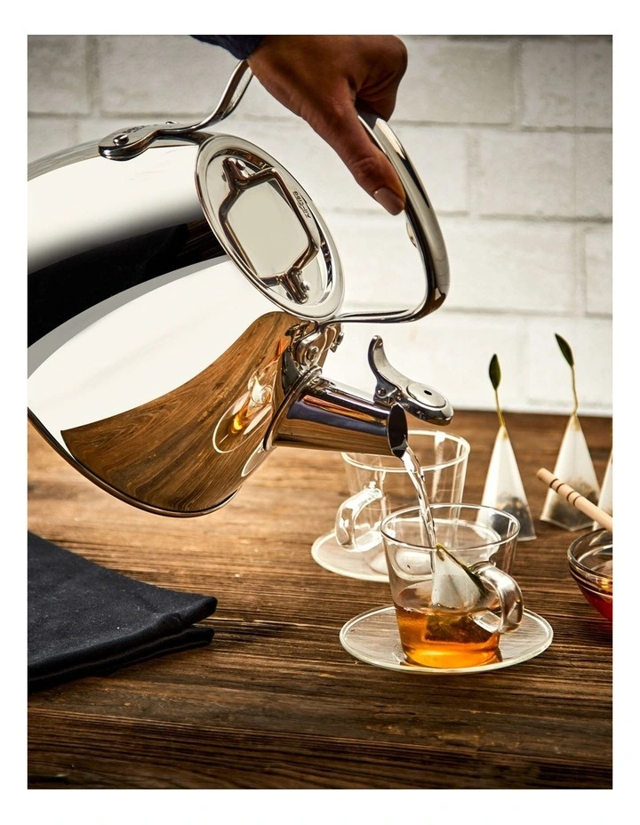 Induction Stainless Steel Stovetop Tea Kettle 1.8L in Silver image 2