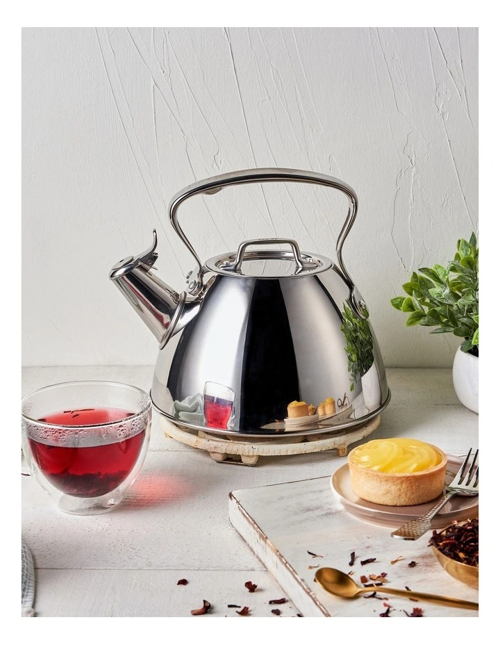 Induction Stainless Steel Stovetop Tea Kettle 1.8L in Silver image 3