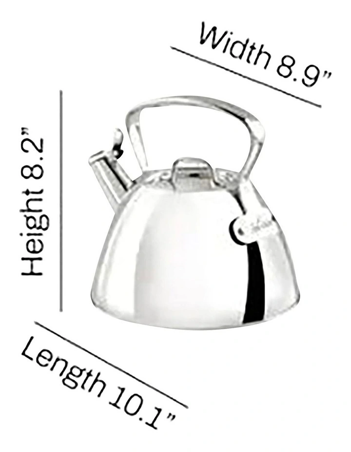 Induction Stainless Steel Stovetop Tea Kettle 1.8L in Silver image 6