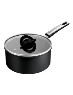 Space Excellence Induction Non -Stick Saucepan With Lid 20cm in Black
