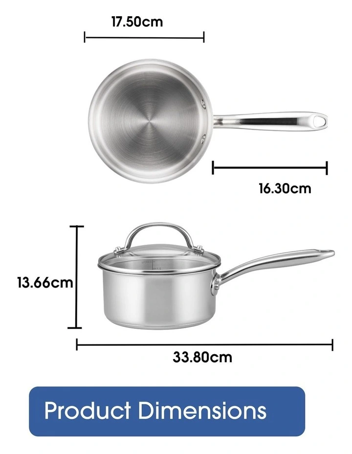 Raco Steel Essentials Stainless Steel Induction Covered Saucepan 16cm/1.4L image 7