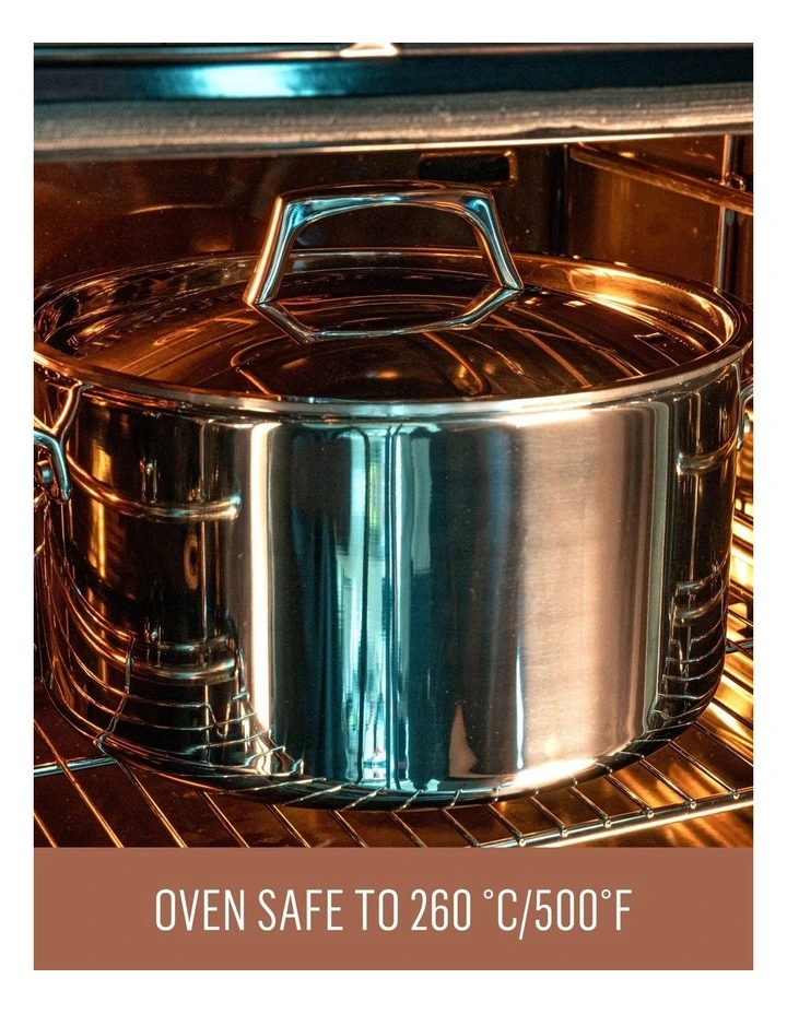Per Sempre Clad Stainless Steel Induction Covered Saucepan 20cm/3.8L image 5