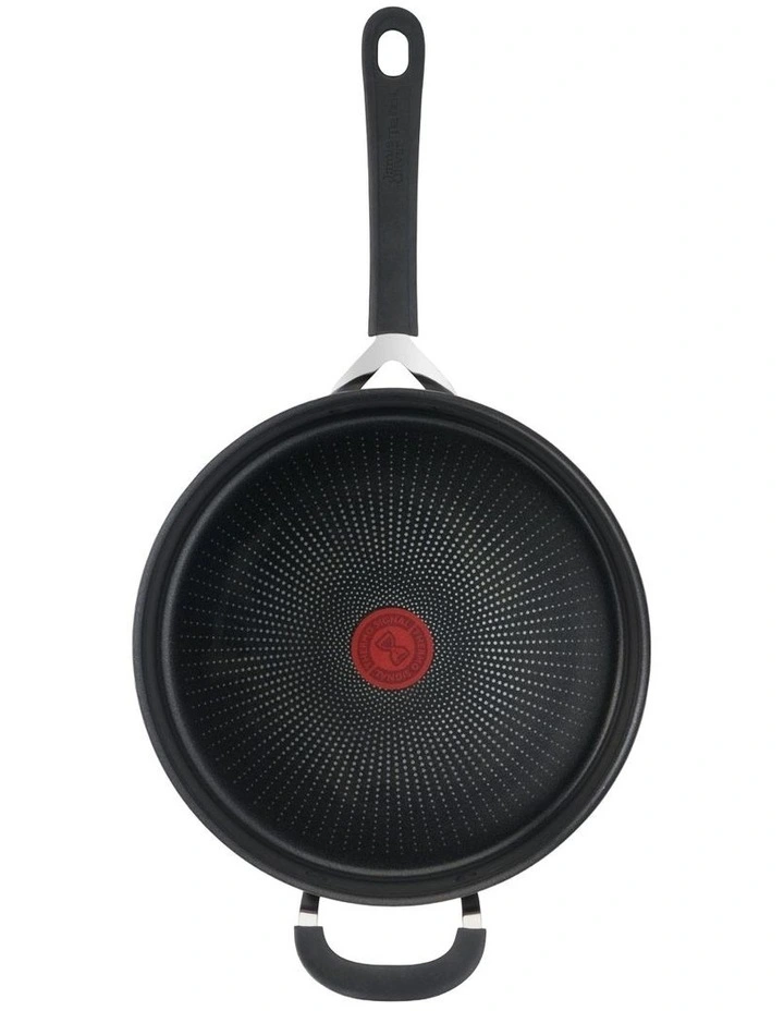 Quick and Easy Induction Non Stick Hard Anodised Sautepan 26cm   Lid in Grey image 6