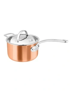Escoffier Induction Saucepan w/ helper handle 20cm/3L