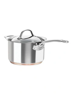 Le Cuivre Saucepan with Lid and Helper Handle 20cm/3.4L