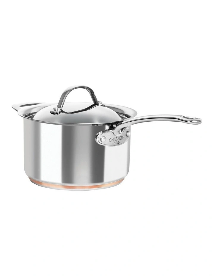 Le Cuivre Saucepan with Lid and Helper Handle 20cm/3.4L image 1