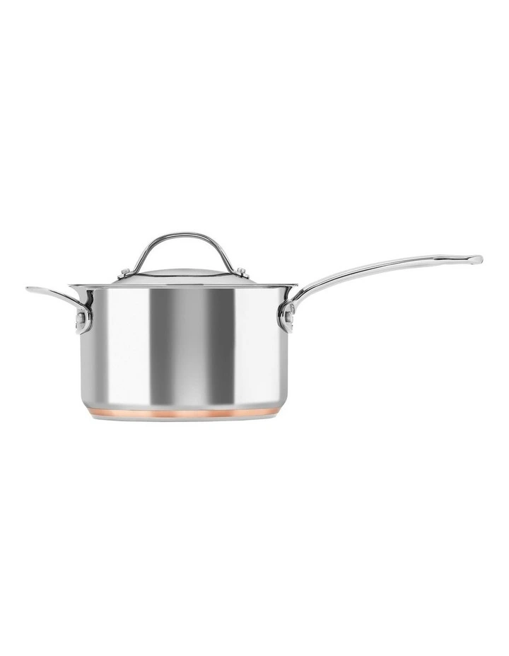 Le Cuivre Saucepan with Lid and Helper Handle 20cm/3.4L image 2