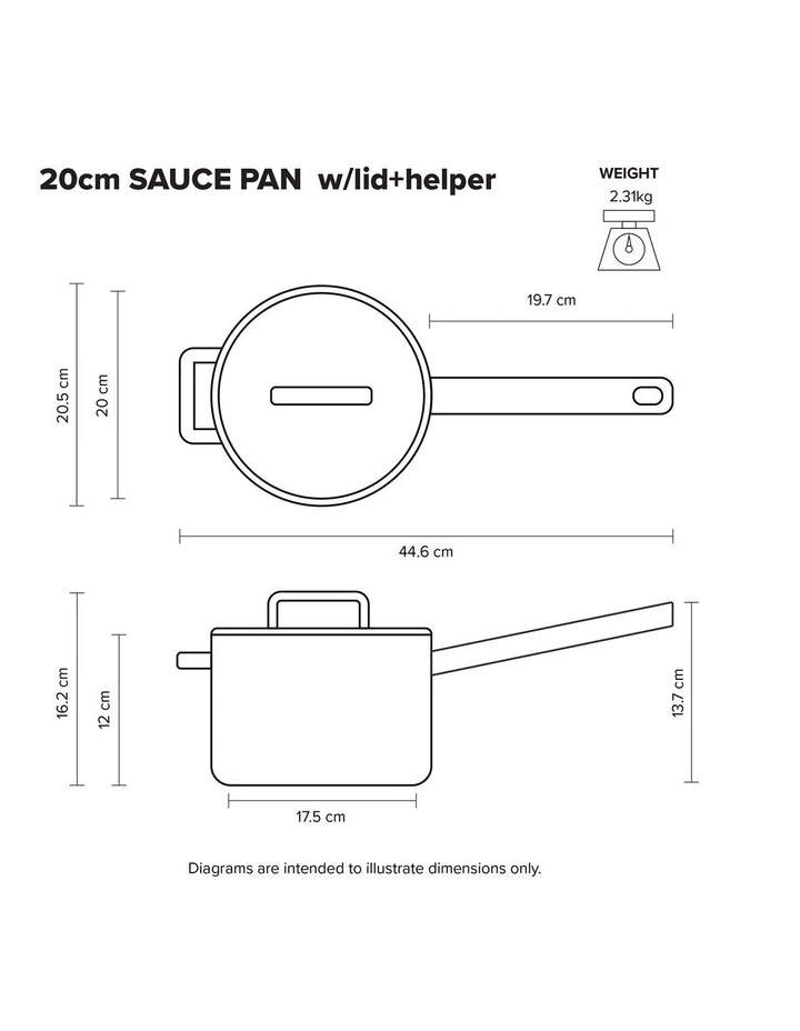 Elektra Saucepan 20cm/3.5L with Helper Handle image 4