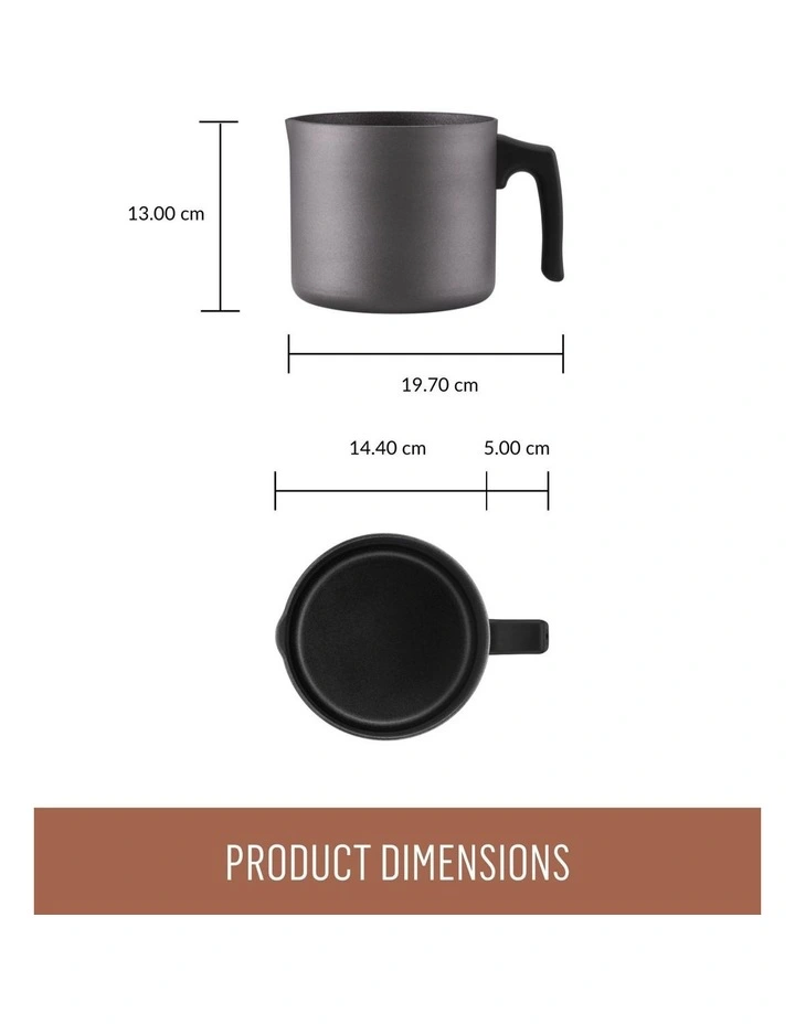 Per Benessere 14cm/1.9l Milk Pan (Induction Suitable) image 5