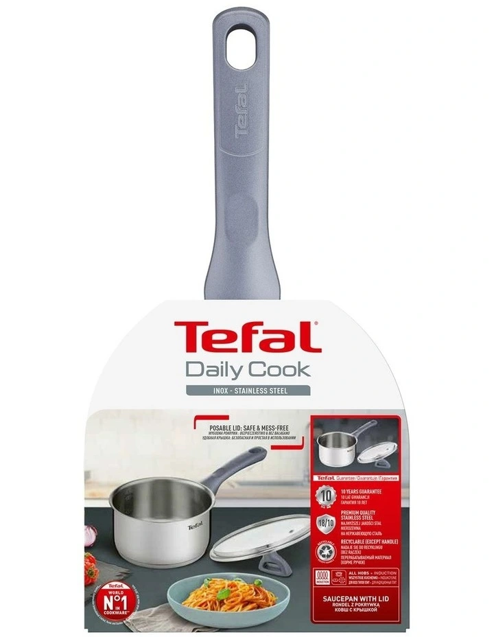 Daily Cook Induction Stainless Steel Saucepan 16cm/1.5L Lid image 2