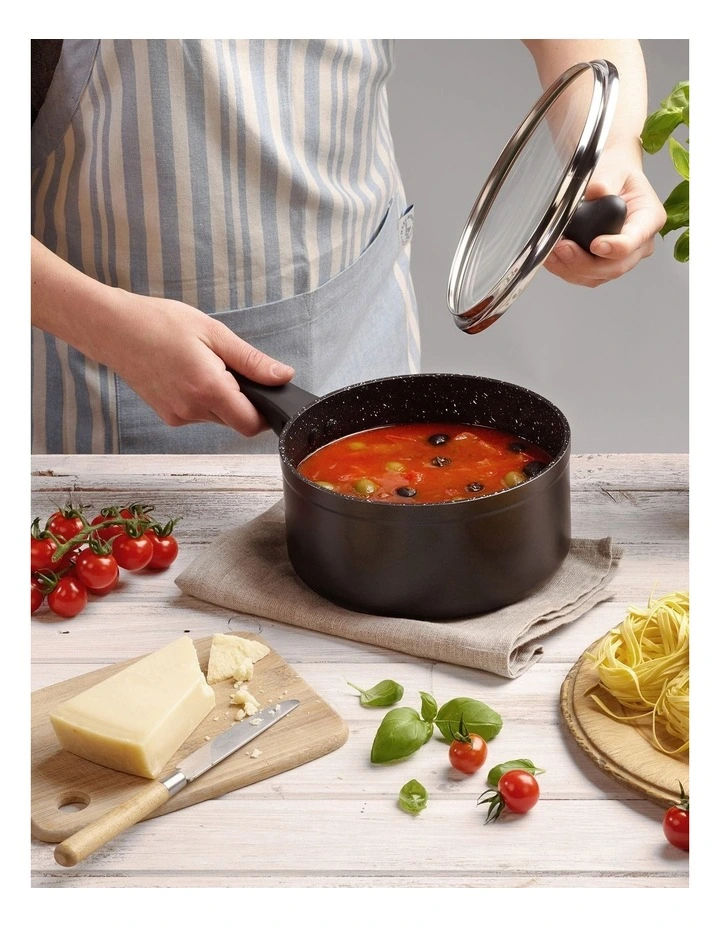 Ultimate Forged Saucepan 16cm in Black image 4