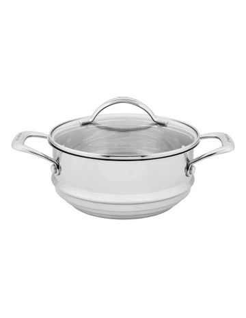 STS Multi Steamer Insert With Lid 16/18/20cm in Silver