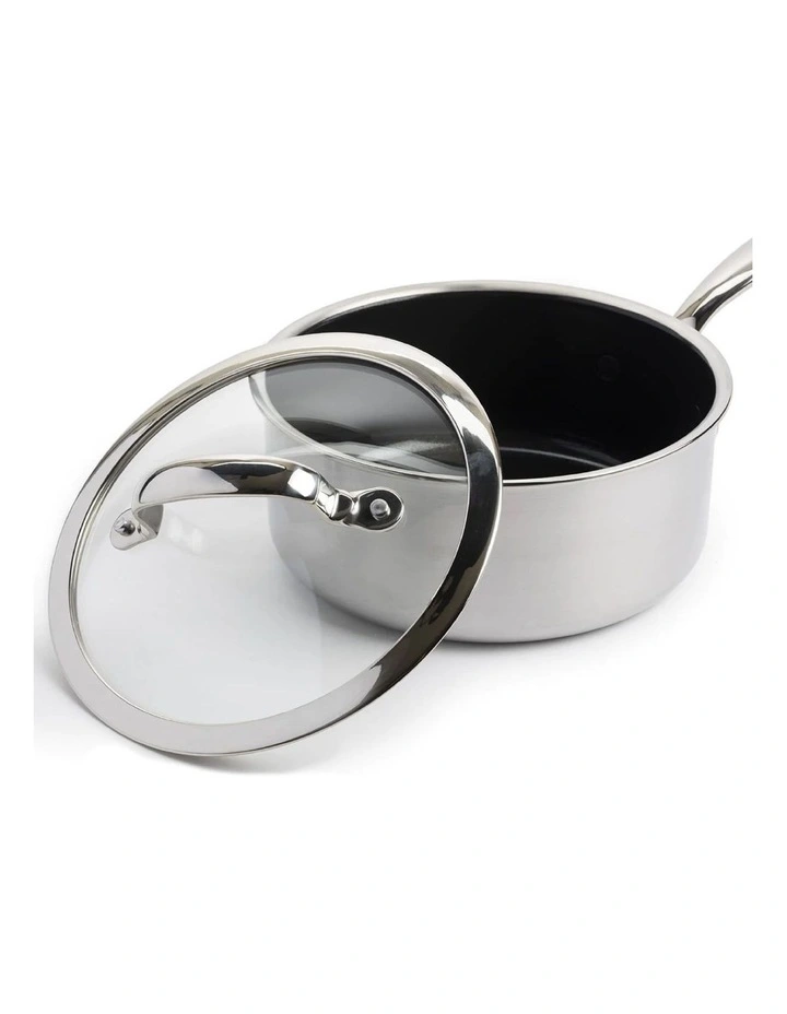 Premiere Saucepan Set (16cm/18cm/20cm) PFAS-free ceramic non-stick image 3