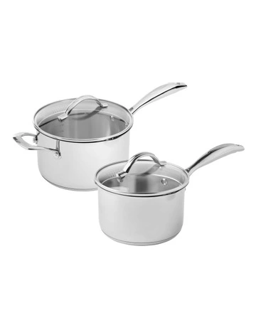 STS Saucepan Set 2 Pieces in Silver