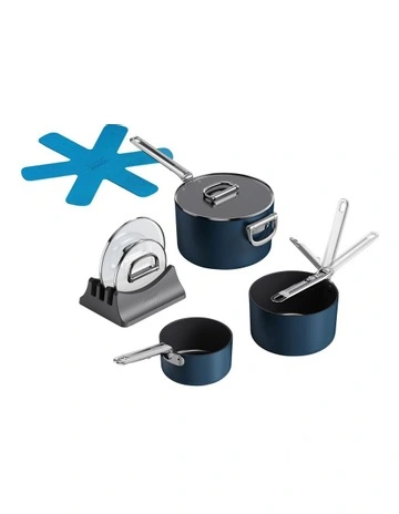 Space Non-stick Saucepan Set 3pc in Multi