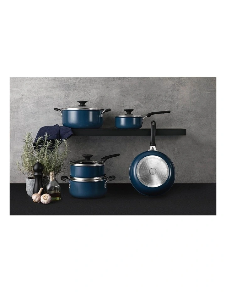 Tunis 5pc Ceramic Cookware Set in Stainless Steel image 2