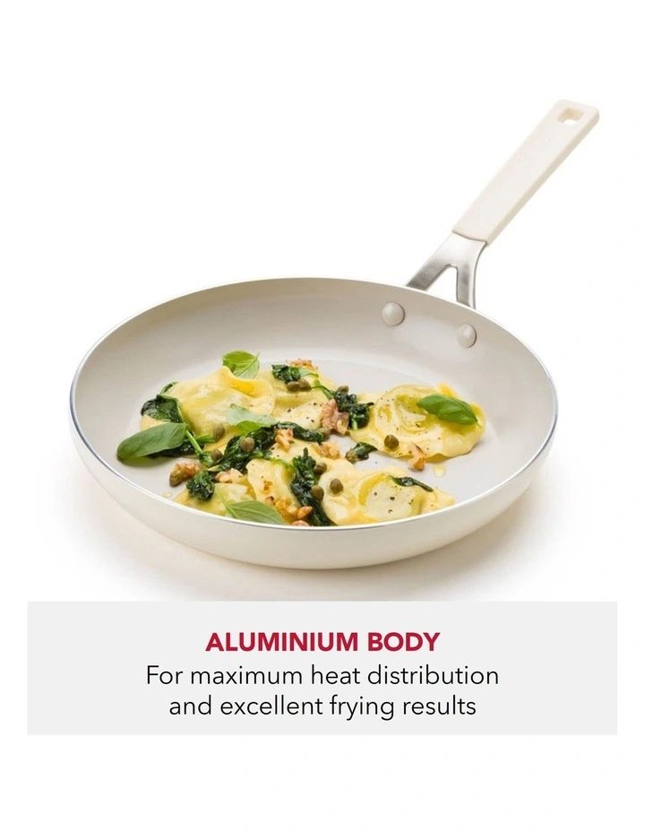 KitchenAid Aluminium 5 piece Cookware Set Almond Cream image 3