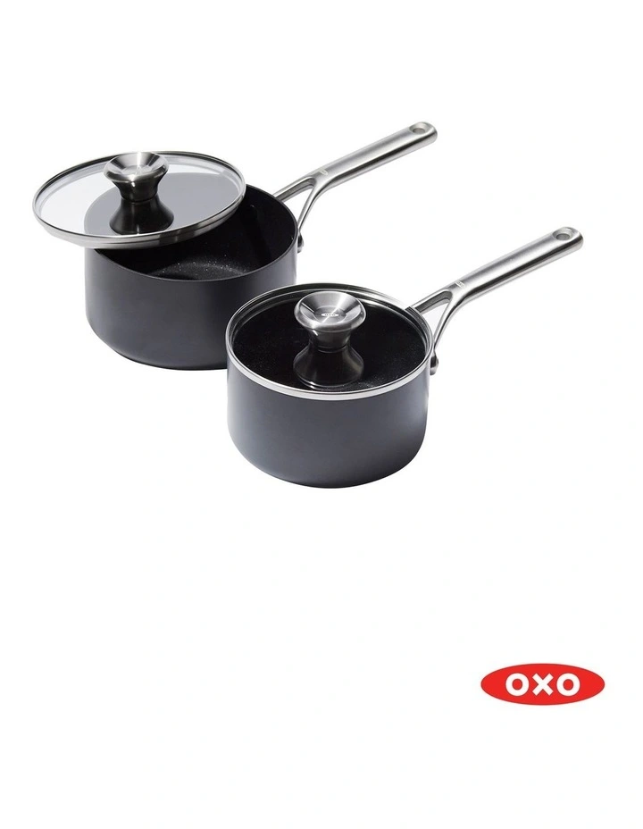 Good Grips Pro Saucepan Set 2 Piece in Grey image 1