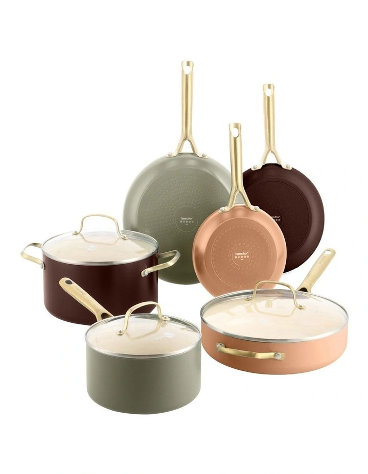 Shades 6pc Cookware Set Terra PFAS-free ceramic non-stick image 1